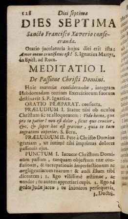 128-137, Meditatio I