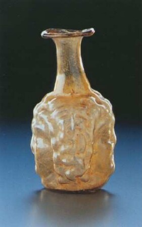 Flasche in Form eines Doppelkopfes