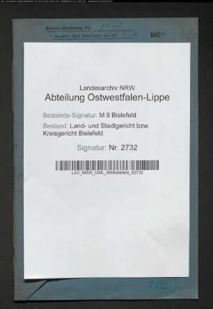 Erblasser: Füchtemeier, Christoph: Testament