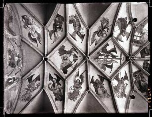 evangelische Friedhofkirche; Deckenbild im Chor nach der Restaurierung