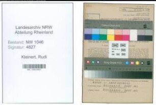 Entnazifizierung Rudi Kleinert , geb. 11.01.1922 (Schlosser)