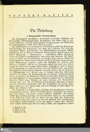 Fünftes Kapitel: Die Besiedlung