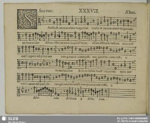 XXXVII. Sancta et immaculata