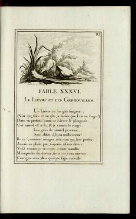 Fable XXXVI. Le Liévre Et Les Grenouilles.