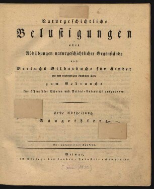 Abth. 1: Saeugethiere