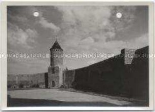 Pyritz, Alte Stadtmauer mit Mönchsturm
