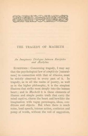 The tragedy of Macbeth
