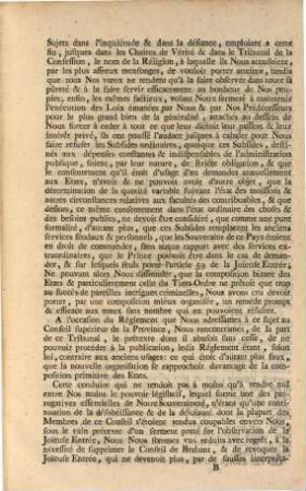Declaration Et ordonnance De L'Empereur ET Roi, Ampliative de celle du 30 Septembre dernier, sur les emigrations, les armements, attropemens & autres complots contre l'Etat. Du 19 Octobre 1789