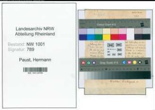 Entnazifizierung Hermann Paust, geb. 09.02.1896 (Landwirtschaftsrat)