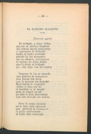 El rancho maldito : (Tercera parte)