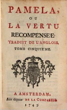 Pamela, Ou La Vertu Recompensée, 5