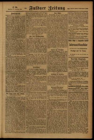 Zweite Ausgabe vom Samstag, den 31. Dezember 1921.