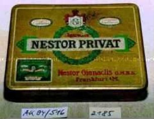 Blechdose für 20 Stück "Cigarettes NESTOR PRIVAT Nestor Gianaclis G.M.B.H."