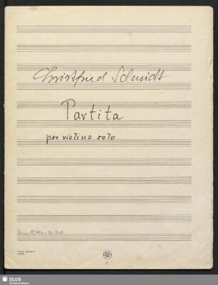 Partitas - Mus.15446-R-501 : vl