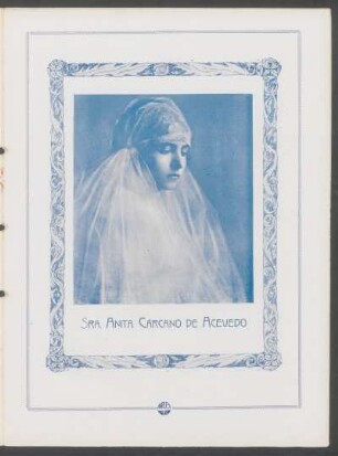 [Fotografía de] Sra. Anita Cárcano de Acevedo