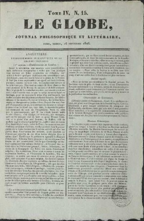 1826, 15: Heft
