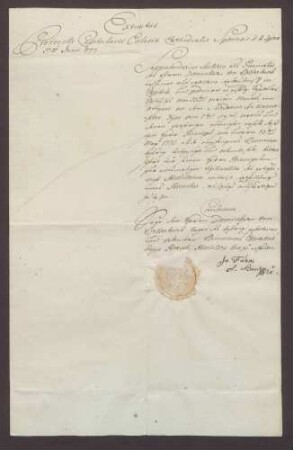 Zeugnis über die Erfüllung der Residenzpflicht und Universitätsstudien durch Clemens Vinzenz von der Heyden gen. Belderbusch.