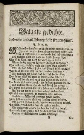 Galante gedichte.
