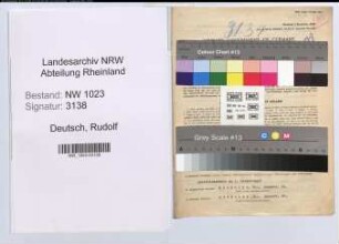 Entnazifizierung Rudolf Deutsch , geb. 04.08.1901 (Forstwart)