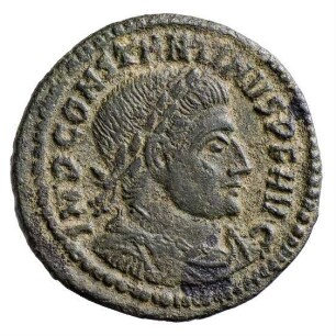 Münze, Follis, Aes 3, 317 n. Chr.