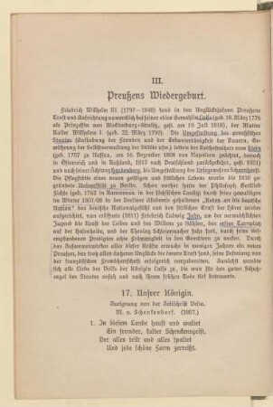 III. preußens Wiedergeburt.