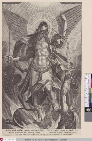 [Der Heilige Michael schlägt den Drachen; S. Michael, beating the dragon]