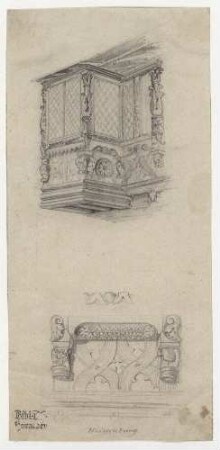Gebäude in Weissenburg, Erker, Ausfachung mit Andreaskreuz