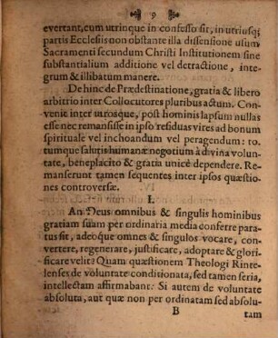 Brevis Relatio Colloquii Authoritate Serenißimi Celsißimiq[ue] Principis ac Domini, Domini Wilhelmi Hassiae Landgravii, Principis Hersfeldiae, Comitis Cattimeliboci, Deciae, Ziegenhainae, Niddae & Schaumburgi &c. Principis ac Domini nostri clementissimi, Inter Theologos quosdam Marpurgenses Et Rintelenses, Celsitudinis suae mandato convocatos, Cassellis die 1. Iulii et aliquot seqq. habiti : Unacum concluso eorundem Theologorum