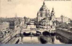 Ansicht des Berliner Domes mit Schloss
