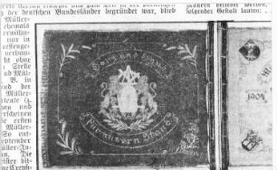 Schöpstal-Ebersbach. Innungsfahne der Müllerinnung, aus: Das Handwerk Nr. 7 (1933), Beilage des Neuen Görlitzer Anzeigers