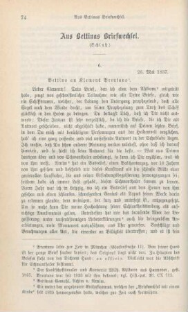 74-88 Aus Bettinas Briefwechsel : Schluß