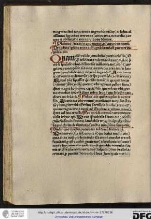 Psalmus lxxxiii in quo monet ad amorem eternorum. Propheta in persona ecclesie ad supernam Iherusalem pervenire cupientis ait.