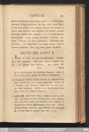 Sectio XIII. Caput X