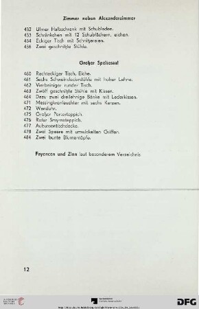Zimmer neben Alexanderzimmer (Nr. 432-436)