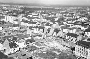 Freiburg: Blick vom Münster; Friedrichstraße