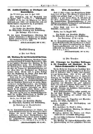 Herbstreifeprüfung an Oberlyzeen und Frauenschulen : [Erziehung] ; [Für Preußen] ; [Amtliche Erlasse] ; [Amtlicher Teil]