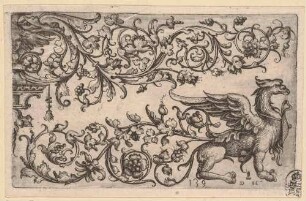 Ornamentfüllung mit Greif