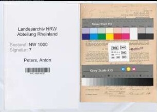 Entnazifizierung Anton Peters, geb. 06.05.1896 (Kaufm.Leiter)