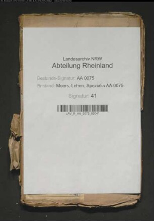 Nichtadlige Belehnung von zwei Ackerparzellen bei Baerl