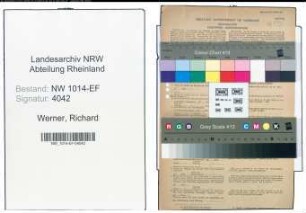 Entnazifizierung Richard Werner , geb. 30.01.1903 (Keramiker)