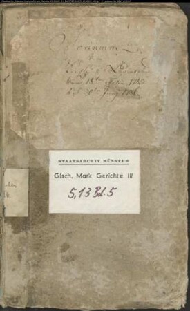 Belege zum Hypothekenbuch ("Scrinium") des Ksp. Lüdenscheid Bd. 5