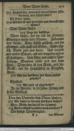 Von der Vorrede des Vater Unsers