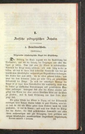 Familienschule : (Fortsetzung)