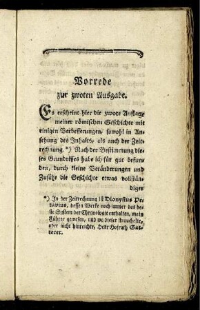 Vorrede zur zwoten Ausgabe.