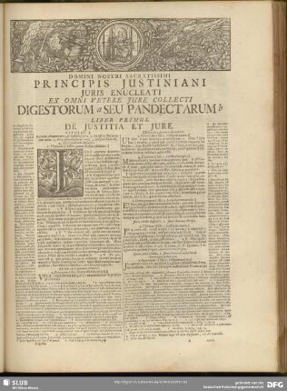 Principis Justiniani Juris Enucleati Ex Omni Vetere Jure Collecti Digestorum a Seu Pandectarum b