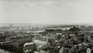 Dresden-Neustadt. Blick vom Turm der Dreikönigskirche nach Westen