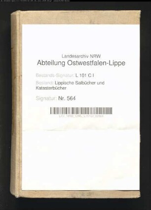 Salbuch des Amtes Schieder von 1829, Bd. 1