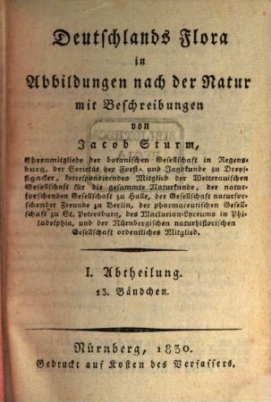 Deutschlands Flora : in Abbildungen nach der Natur mit Beschreibungen, 1,56. Abt. I., Phanerogamen ; H. 56