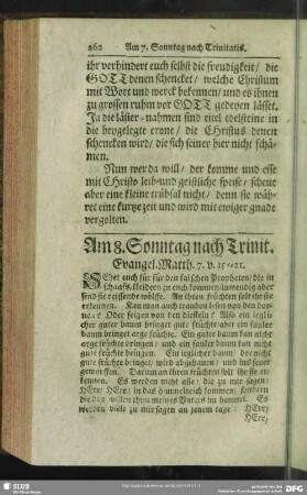 Am 8. Sonntag nach Trinit. Evangel. Matth. 7v. 15-21.