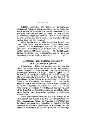 "Förderung gemeinnütziger Interessen?"